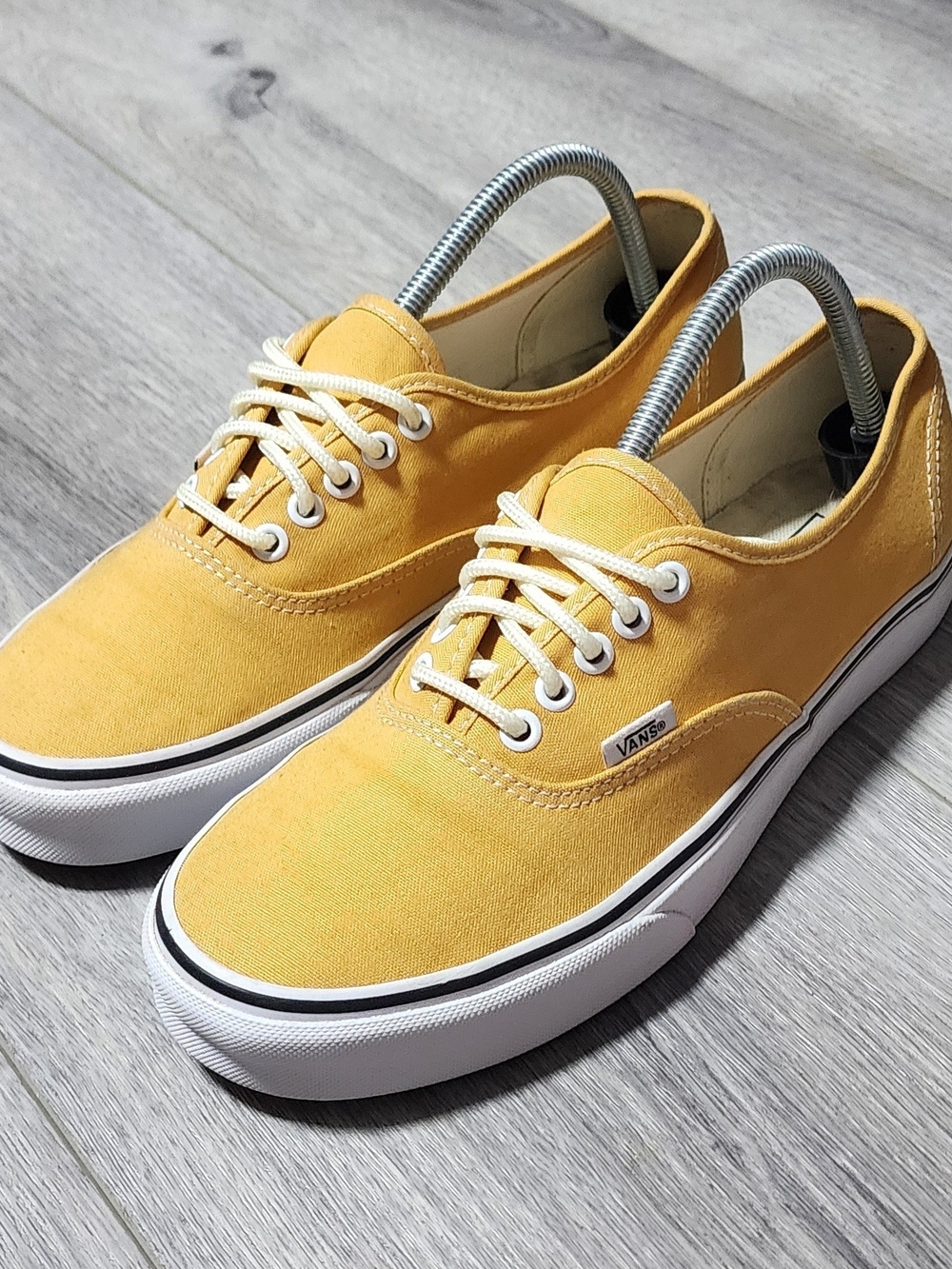 Vans Authentic Mustard Yellow Low Top Canvas Sneakers Womens Size 10 Mens 8.5